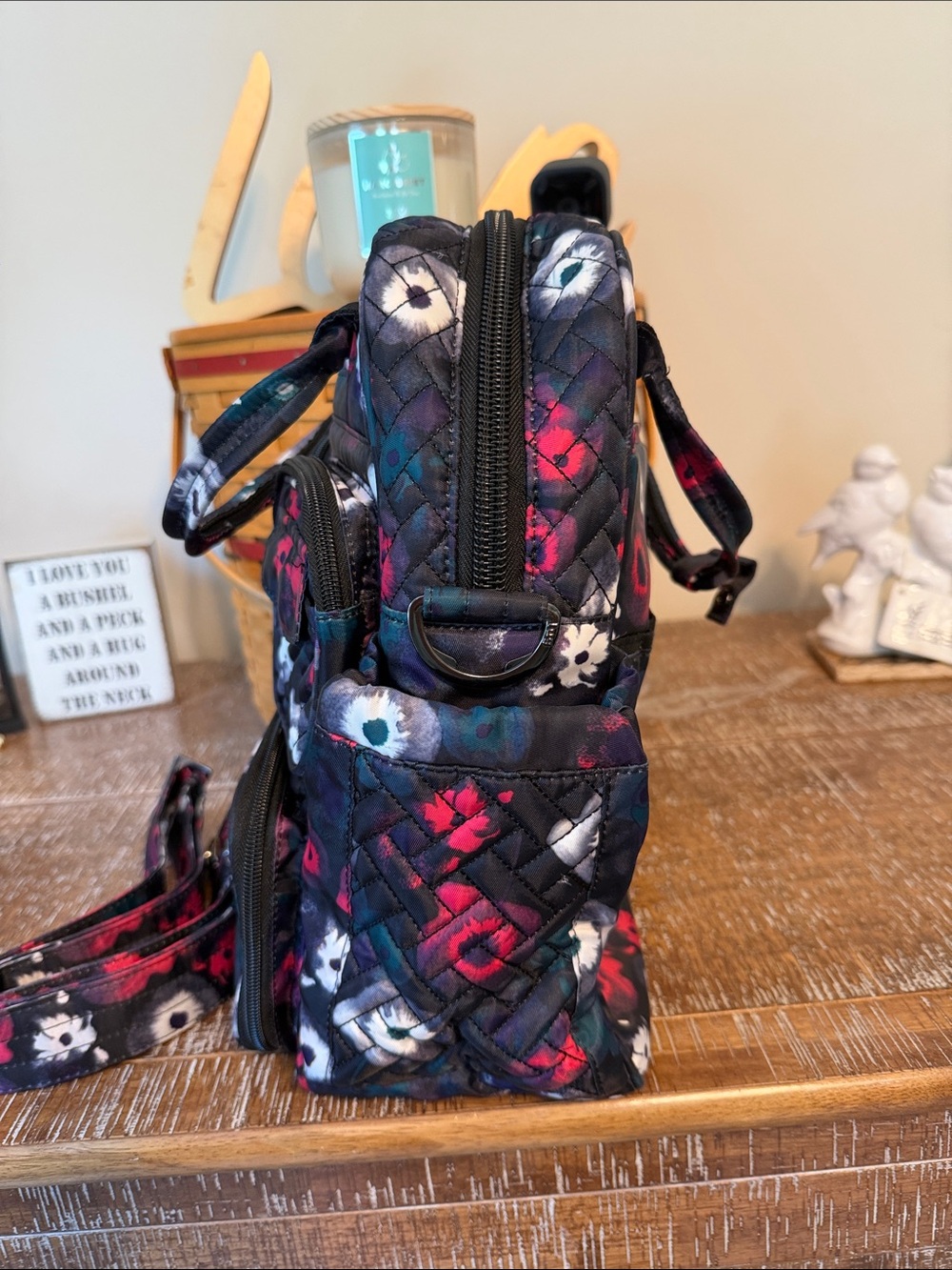 Lug watercolor floral mini puddle jumper, like new - Picture 3 of 7
